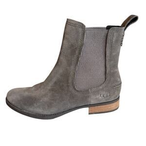 UGG Hillhurst II Chelsea Suede Ankle Boots Gray 7